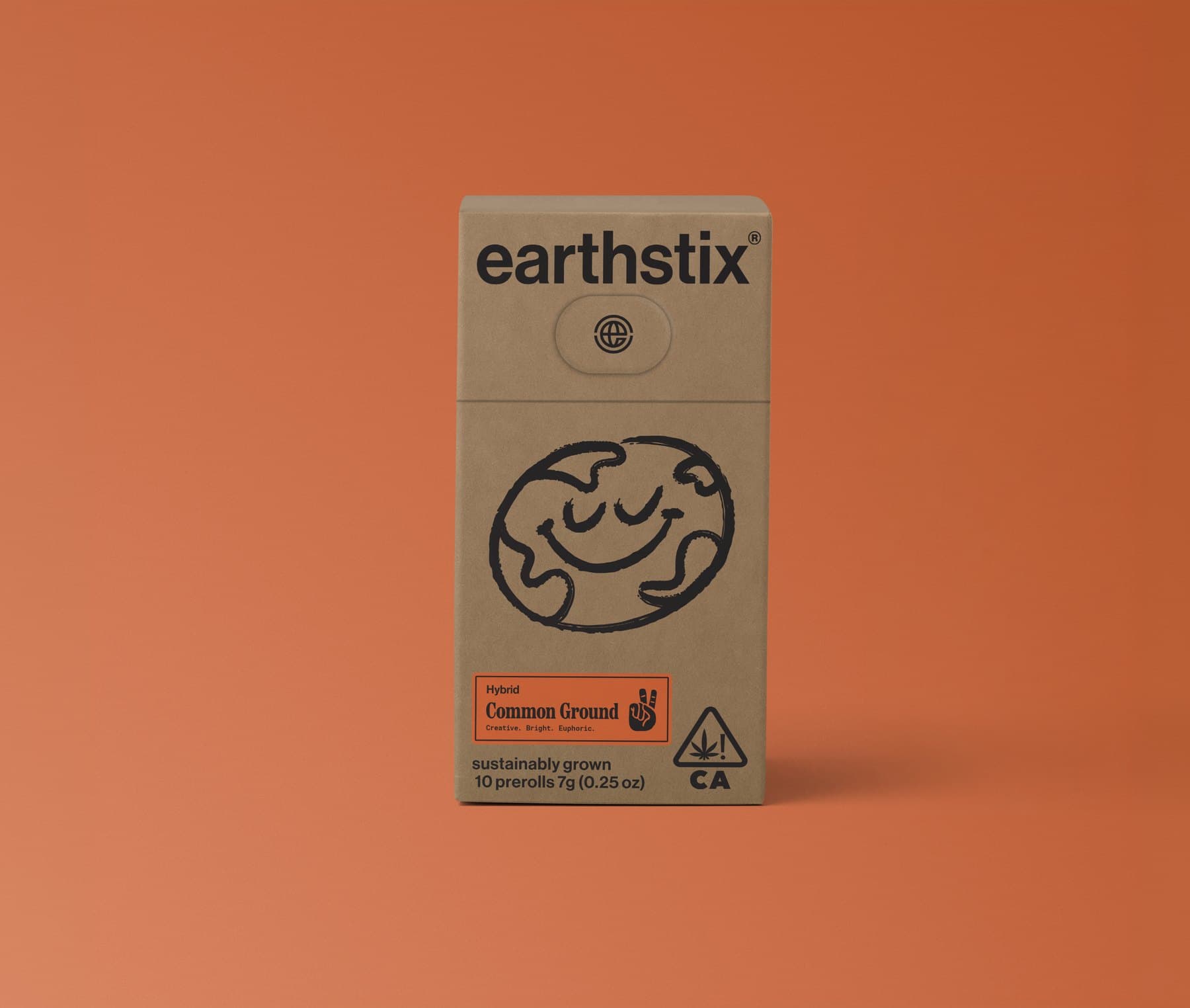 Earthstix Common Ground pack on an orange background